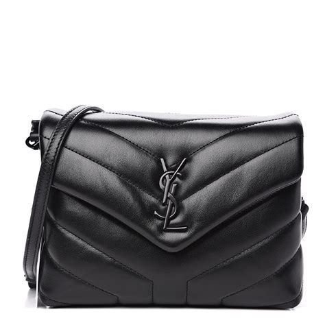 ysl purse black on black